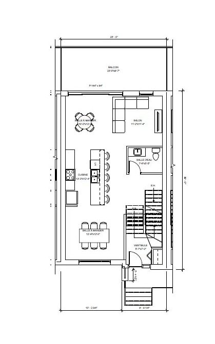 Maison de ville ground floor plan