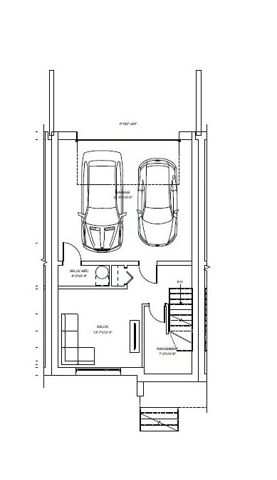 Maison de ville basement floor plan